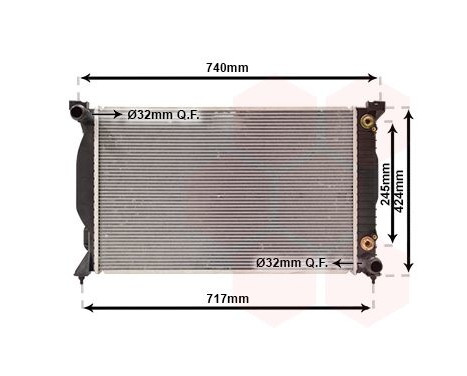 Radiator, engine cooling 03002229 International Radiators, Image 2