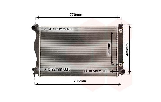 Radiator, engine cooling 03002231 International Radiators, Image 2