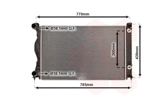Radiator, engine cooling 03002234 International Radiators, Image 2