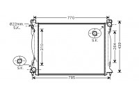 Radiator, engine cooling 03002235 International Radiators