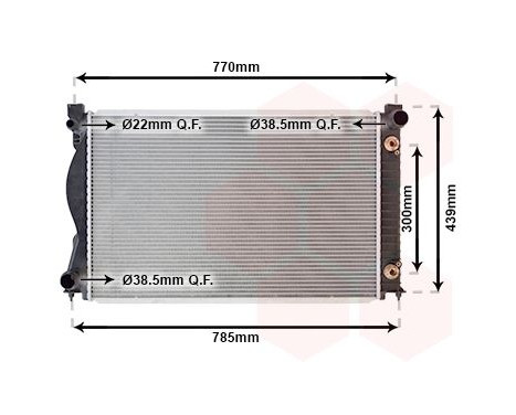 Radiator, engine cooling 03002236 International Radiators, Image 2