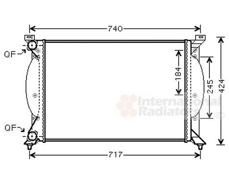 Radiator, engine cooling 03002240 International Radiators, Image 2