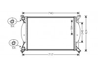 Radiator, engine cooling 03002240 International Radiators