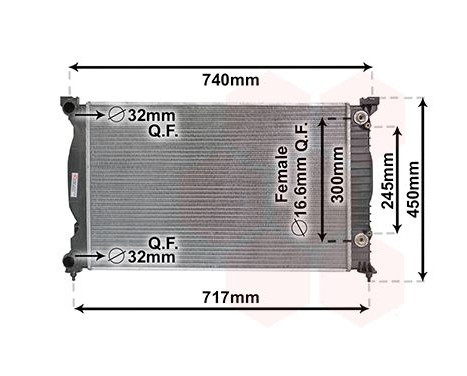 Radiator, engine cooling 03002241 International Radiators, Image 2