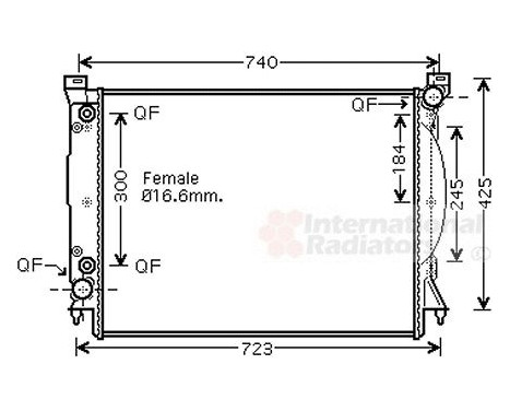 Radiator, engine cooling 03002246 International Radiators, Image 2