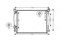Radiator, engine cooling 03002246 International Radiators