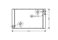 Radiator, engine cooling 03002289 International Radiators