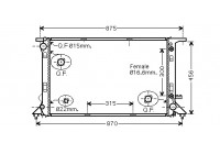 Radiator, engine cooling 03002291 International Radiators