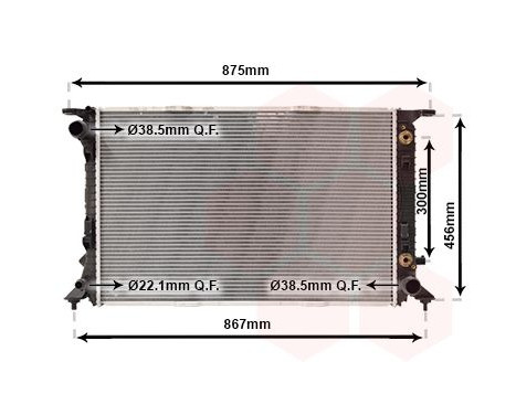 Radiator, engine cooling 03002291 International Radiators, Image 2