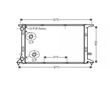 Radiator, engine cooling 03002292 International Radiators, Image 2