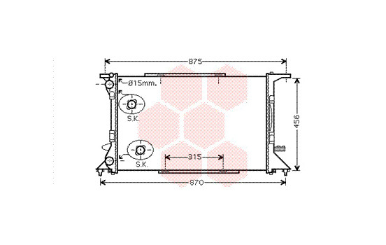 Radiator, engine cooling 03002306 International Radiators