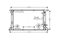 Radiator, engine cooling 03002309 International Radiators