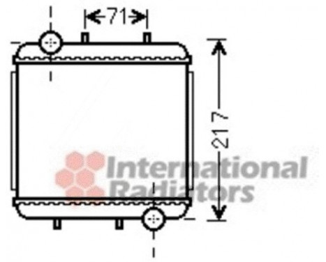 Radiator, engine cooling 03002310 International Radiators, Image 2