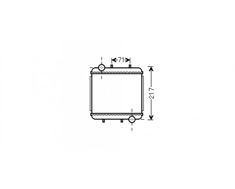 Radiator, engine cooling 03002310 International Radiators