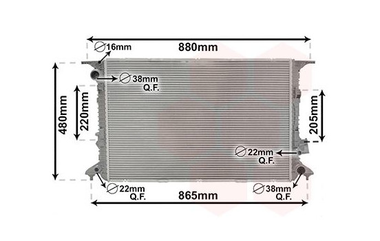 Radiator, engine cooling 03002365 International Radiators