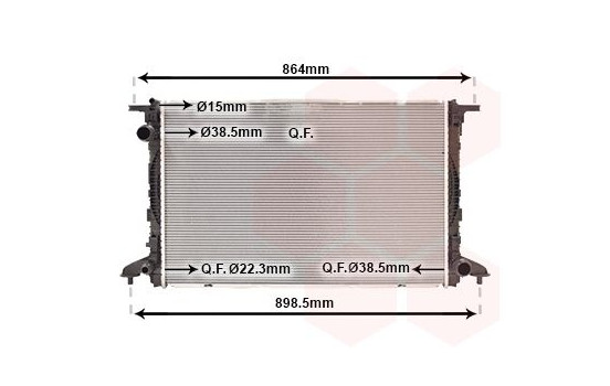 Radiator, engine cooling 03002412 International Radiators