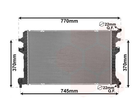 Radiator, engine cooling 03012705 International Radiators