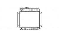 Radiator, engine cooling 06002002 International Radiators