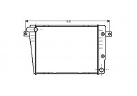 Radiator, engine cooling 06002018 International Radiators