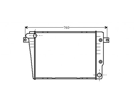 Radiator, engine cooling 06002018 International Radiators