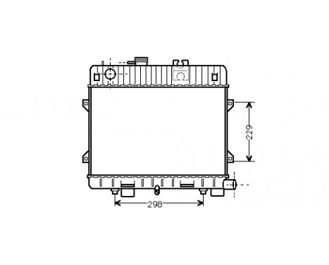 Radiator, engine cooling 06002032 International Radiators