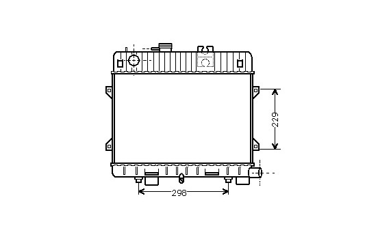 Radiator, engine cooling 06002032 International Radiators