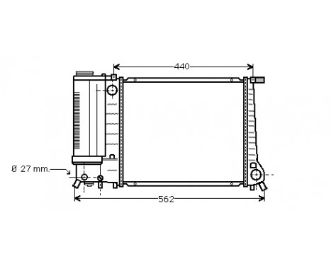 Radiator, engine cooling 06002081 International Radiators