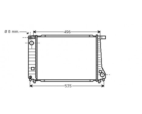 Radiator, engine cooling 06002086 International Radiators