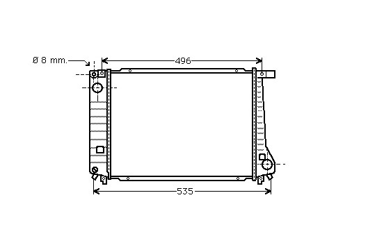 Radiator, engine cooling 06002086 International Radiators