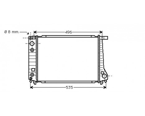 Radiator, engine cooling 06002087 International Radiators
