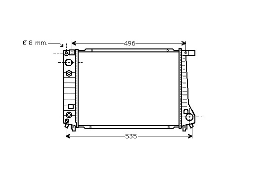 Radiator, engine cooling 06002087 International Radiators