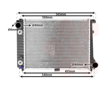 Radiator, engine cooling 06002087 International Radiators, Image 2