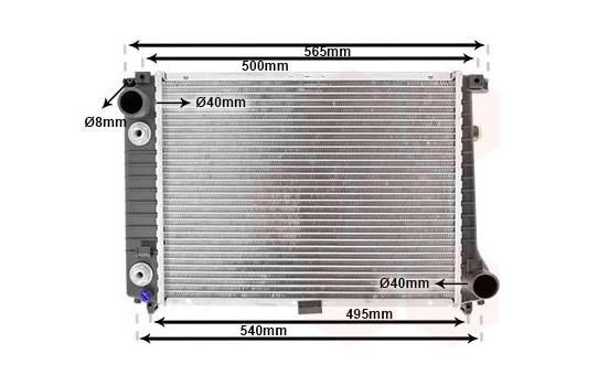 Radiator, engine cooling 06002087 International Radiators, Image 2