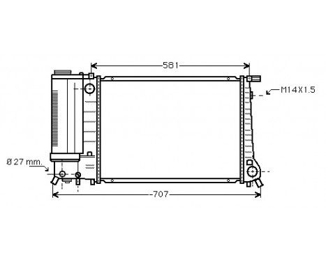 Radiator, engine cooling 06002090 International Radiators