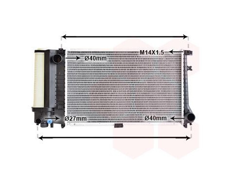 Radiator, engine cooling 06002090 International Radiators, Image 2