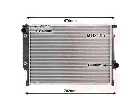 Radiator, engine cooling 06002092 International Radiators, Image 2