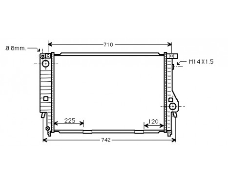 Radiator, engine cooling 06002095 International Radiators