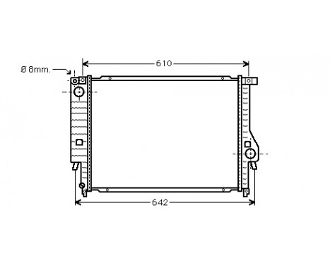 Radiator, engine cooling 06002096 International Radiators