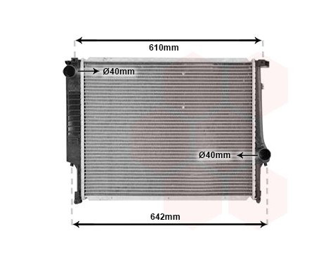 Radiator, engine cooling 06002096 International Radiators, Image 2