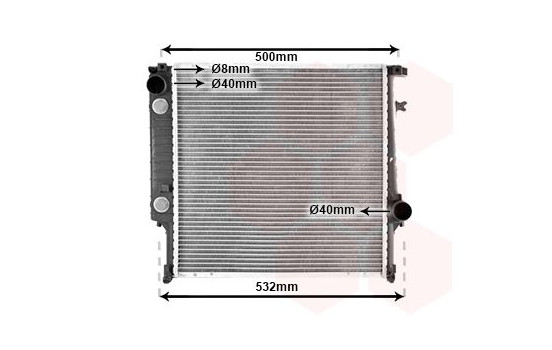 Radiator, engine cooling 06002099 International Radiators, Image 2