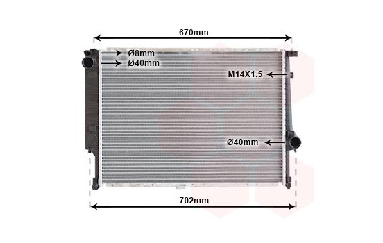 Radiator, engine cooling 06002102 International Radiators, Image 2