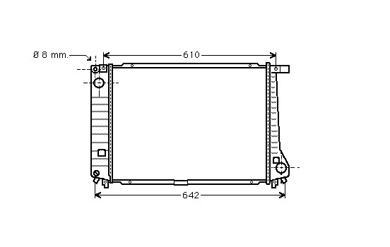 Radiator, engine cooling 06002104 International Radiators
