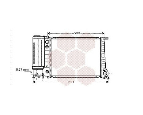 Radiator, engine cooling 06002106 International Radiators, Image 2