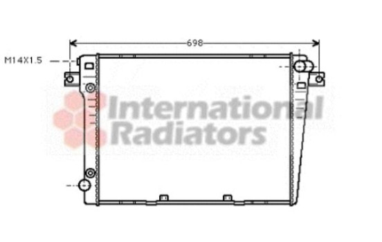 Radiator, engine cooling 06002107 International Radiators, Image 2