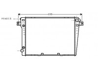 Radiator, engine cooling 06002107 International Radiators