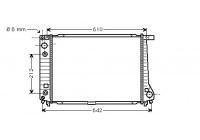Radiator, engine cooling 06002126 International Radiators