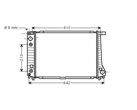 Radiator, engine cooling 06002126 International Radiators