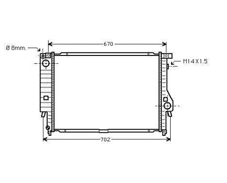 Radiator, engine cooling 06002128 International Radiators