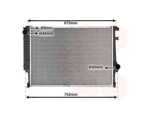 Radiator, engine cooling 06002128 International Radiators, Image 2