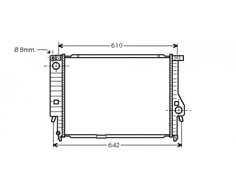 Radiator, engine cooling 06002132 International Radiators